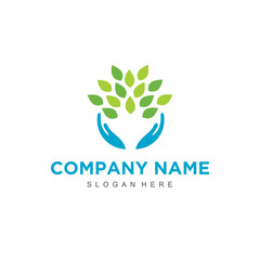 Poster - Simple minimalistic modern professional logo design of organic vector EPS illustrator template