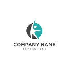 Poster - Simple minimalistic modern professional logo design of organic vector EPS illustrator template