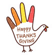 © sudowoodo - Thanksgivings hand turkey