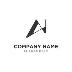 Poster - Simple minimalistic modern professional logo design letter N vector EPS illustrator template