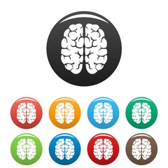Poster - Mind brain icon. Simple illustration of mind brain vector icon for web design isolated on white background