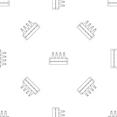 Poster - Beer crate pattern seamless vector repeat geometric for any web design