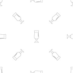 Poster - Alcohol pattern seamless vector repeat geometric for any web design