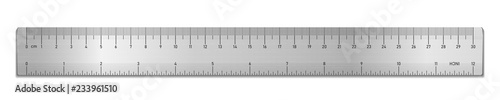 Fotografía Realistic metal tape ruler isolated on white