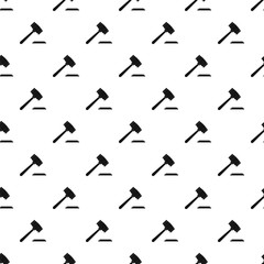 Poster - Auction gavel pattern seamless vector repeat geometric for any web design