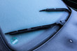 frozen car windshield