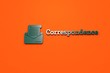 © Vadym - 3D illustration of Correspondence, green color and green text with orange background.