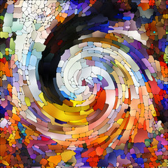 Wall Mural - The Escape of Spiral Color