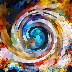 Wall Mural - Inner Life of Spiral Color