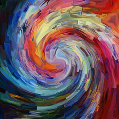 Wall Mural - Elements of Spiral Color