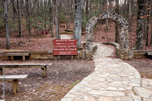 Fotografía Appalachian Trail Approach at Amicalola Falls State Park Dawsonville Georgia