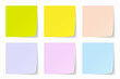 Color Post-it Background, Vector Graphics
