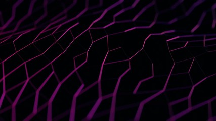 Poster - abstract 3d rendering of seamless looped animation. modern background design, 4k video