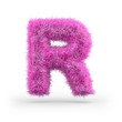 © polesnoy - Uppercase fluffy and furry font. 3D
