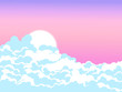 Sky and clouds background design