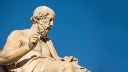 Wall Mural - Close Up Of Ancient Greek Philosopher Plato