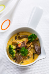 Poster - Oyster soup with vegetables