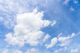 Fototapeta Na sufit - The nature of blue sky with cloud in the morning.