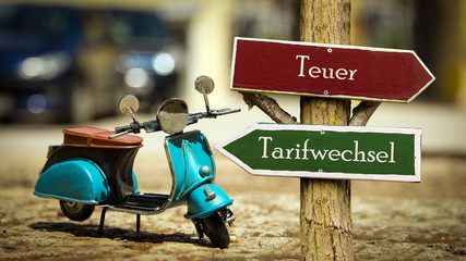 Canvas Print - Schild 368 - Tarifwechsel