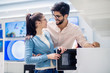 © Dusan Petkovic - Couple picked out microwave they want to buy.