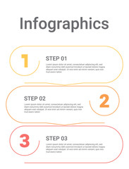 Poster - Infographics diagram with 3 steps, options, or processes. Vector business template for presentation. business data visualization.