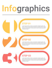 Poster - Infographics diagram with 3 steps, options, or processes. Vector business template for presentation. business data visualization.
