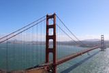 Fototapeta Mosty linowy / wiszący - San Francisco, Golden Gate Bridge
