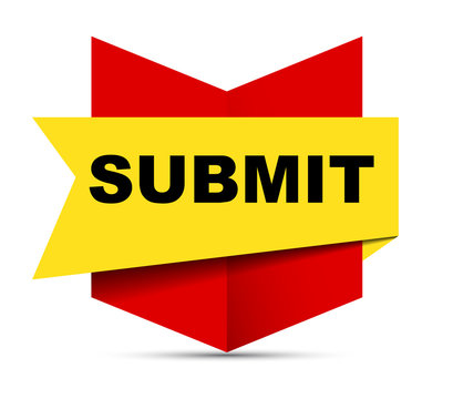 red vector banner submit
