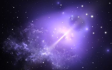 neutron star. space background