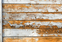 Old Wooden Planks With Cracked Paint, Wearing Pattern
