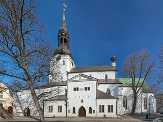 Dome Church (Cathedral of Saint Mary the Virgin) on the Toompea Hill in Tallinn, Estonia. Originally established by Danes in the 13th century, it is the oldest church in Tallinn and mainland Estonia.