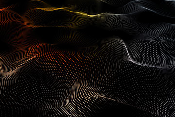 Aufkleber - Digital wave backdrop