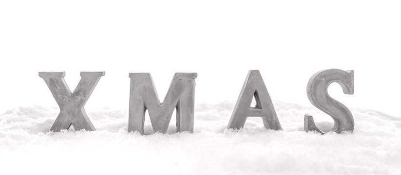 Weihnachten Stilllife Xmas 3d im Schnee mit Schnee weißer Hintergrund und Bokeh 