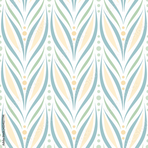 Seamless Vector Chevron Pattern With Abstract Floral Motif In Pastel Blue Colors On White Background Stock Vector Adobe Stock