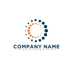 Aufkleber - Simple minimalistic modern professional logo design of technology vector EPS illustrator template