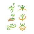 © haris - Wellness nature logo icon design template vector illustration