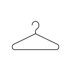 Wall Mural - Hanger icon vector. Line clothes hanger symbol. Trendy flat outline ui sign design. Thin linear graphic pictogram for web site, mobile application. Logo illustration. Eps10.