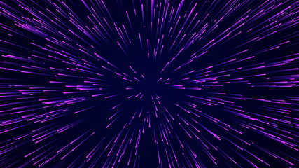 Poster - Abstract circular speed background. Starburst dynamic lines pattern. Abstract data flow background. 3D rendering.