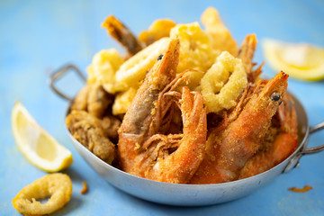 Sticker - rustic italian fried seafood fritto misto