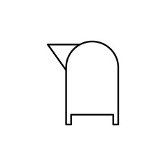 Poster - post box sign icon. Element of navigation sign icon. Thin line icon for website design and development, app development. Premium icon