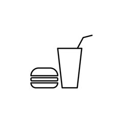 Aufkleber - food sign icon. Element of navigation sign icon. Thin line icon for website design and development, app development. Premium icon