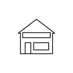 Poster - store sign icon. Element of navigation sign icon. Thin line icon for website design and development, app development. Premium icon