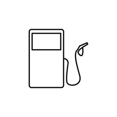 Aufkleber - gas station sign icon. element of navigation sign icon. thin line icon for website design and develo