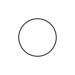 Aufkleber - circle sign icon. Element of navigation sign icon. Thin line icon for website design and development, app development. Premium icon