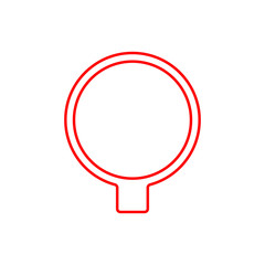 Aufkleber - search sign icon. Element of navigation sign icon. Thin line icon for website design and development, app development. Premium icon