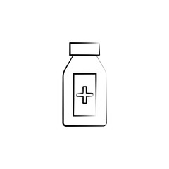 Aufkleber - Capsule, Bio Capsule icon. Element of biology icon for mobile concept and web apps. Hand drawn Capsule, Bio Capsule icon can be used for web and mobile