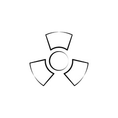 Aufkleber - Nuclear, Nuclear  energy icon. Element of biology icon for mobile concept and web apps. Hand drawn Nuclear, Nuclear  energy icon can be used for web and mobile