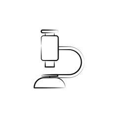 Poster - Microscope, scientific icon. Element of biology icon for mobile concept and web apps. Hand drawn Microscope, scientific icon can be used for web and mobile
