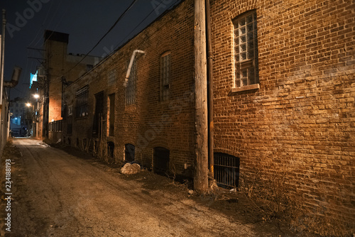 Dark And Scary Urban City Alley With A Vintage Brick A Wall At Night Stock Photo Adobe Stock Dark And Scary Urban City Alley With A Vintage Brick A Wall At Night Stock Photo Adobe Stock