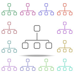 Poster - communications line icon. Elements of Bank in multi color style icons. Simple icon for websites, web design, mobile app, info graphics